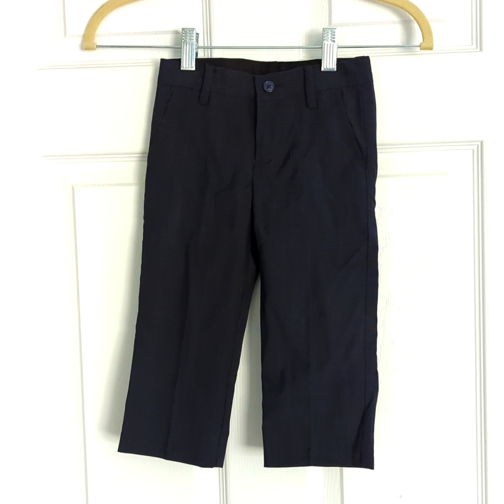 Janie and Jack special occasion Navy trousers and matching cap Size 18-24 mo.